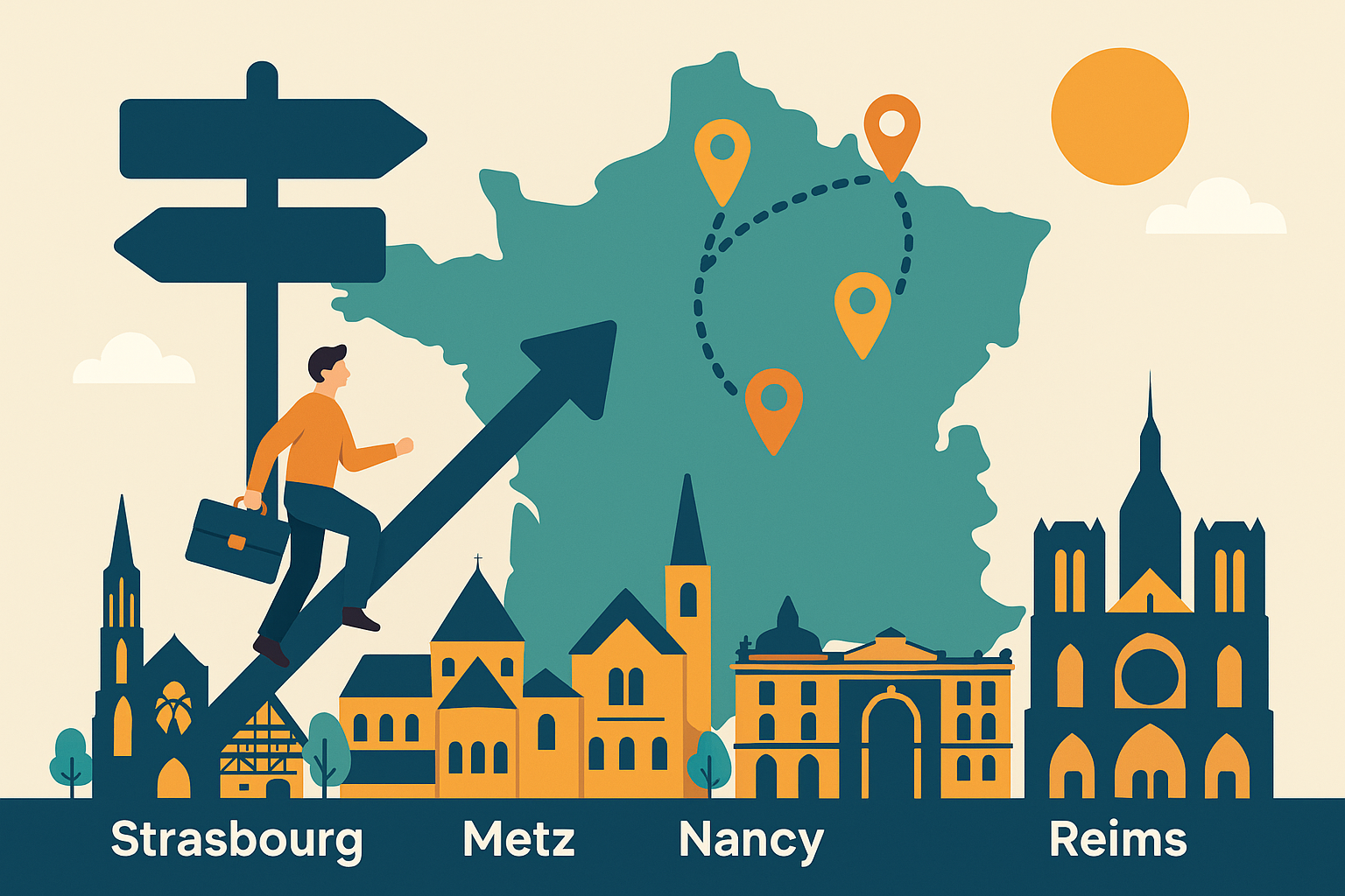 reconversion Strasbourg / Metz / Nancy / Reims