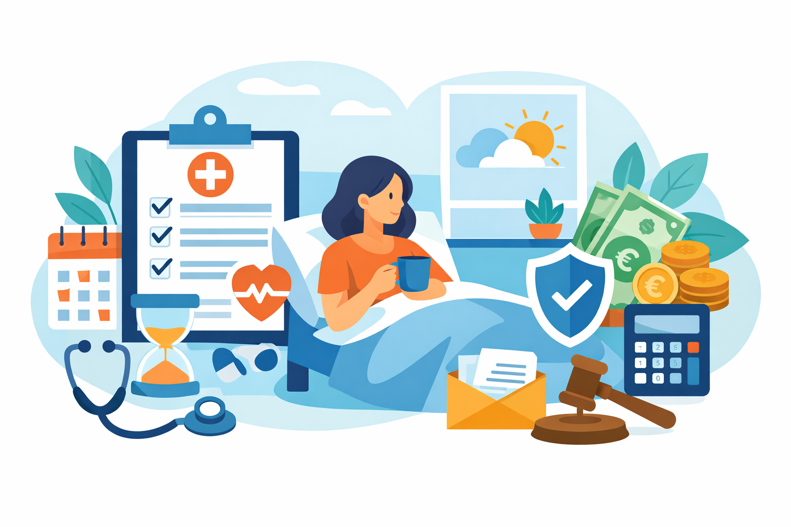 arrêt maladie longue durée droits