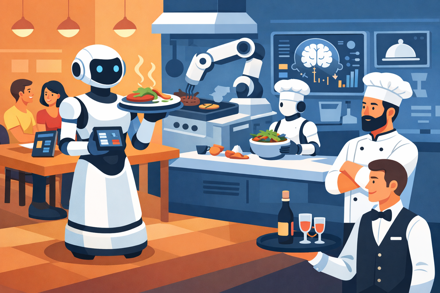 restauration robot IA métier
