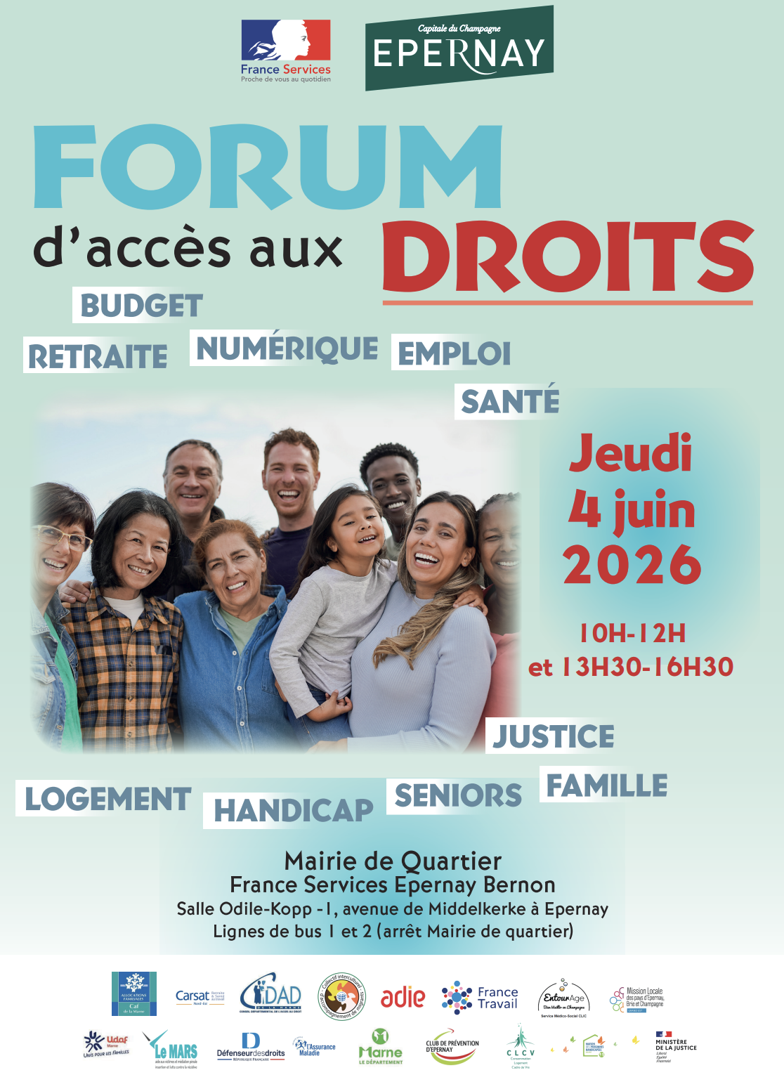 <p>Affiche – <strong>Forum Accès aux Droits 2026</strong></p>
