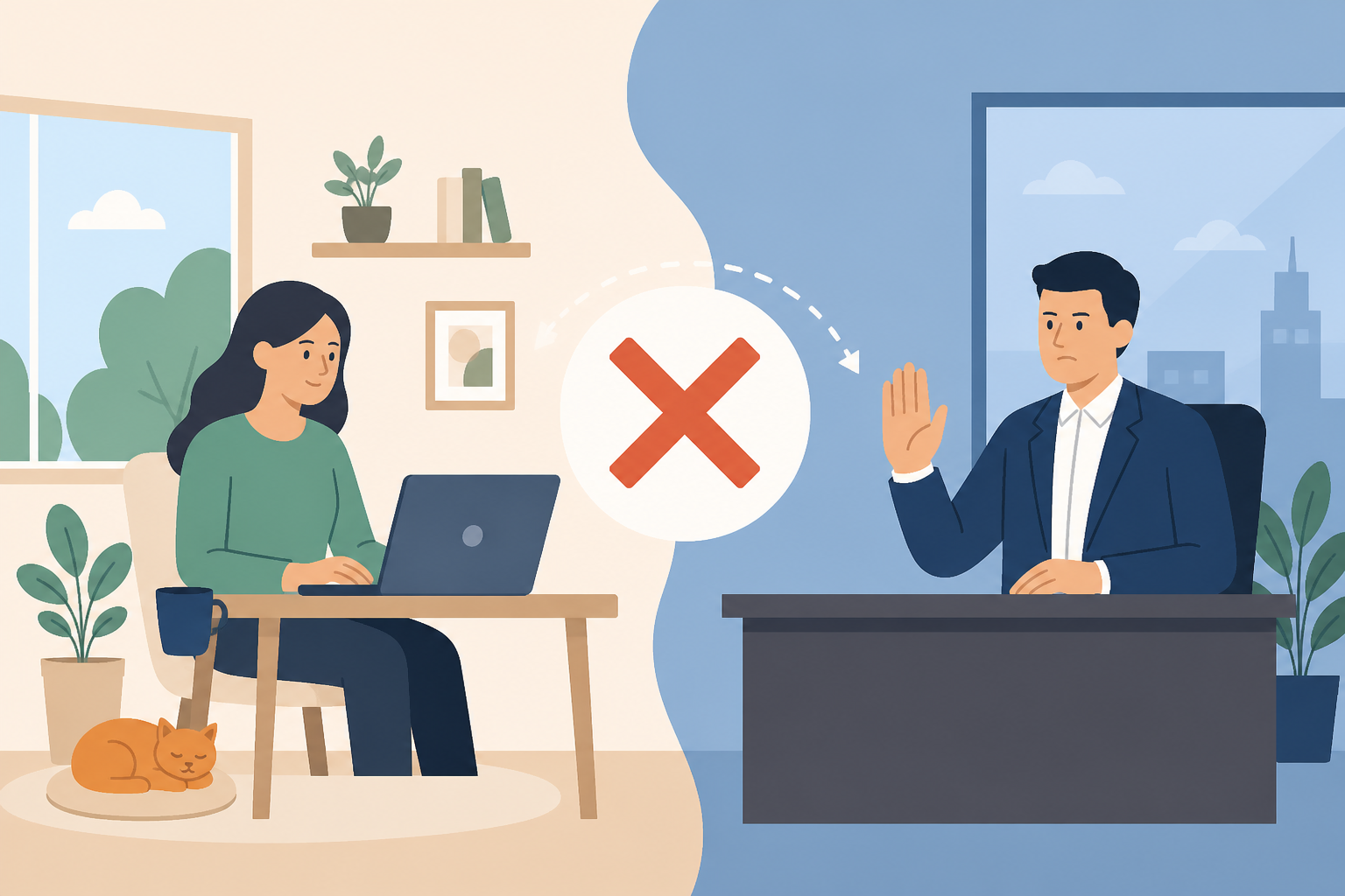 refus télétravail employeur droit