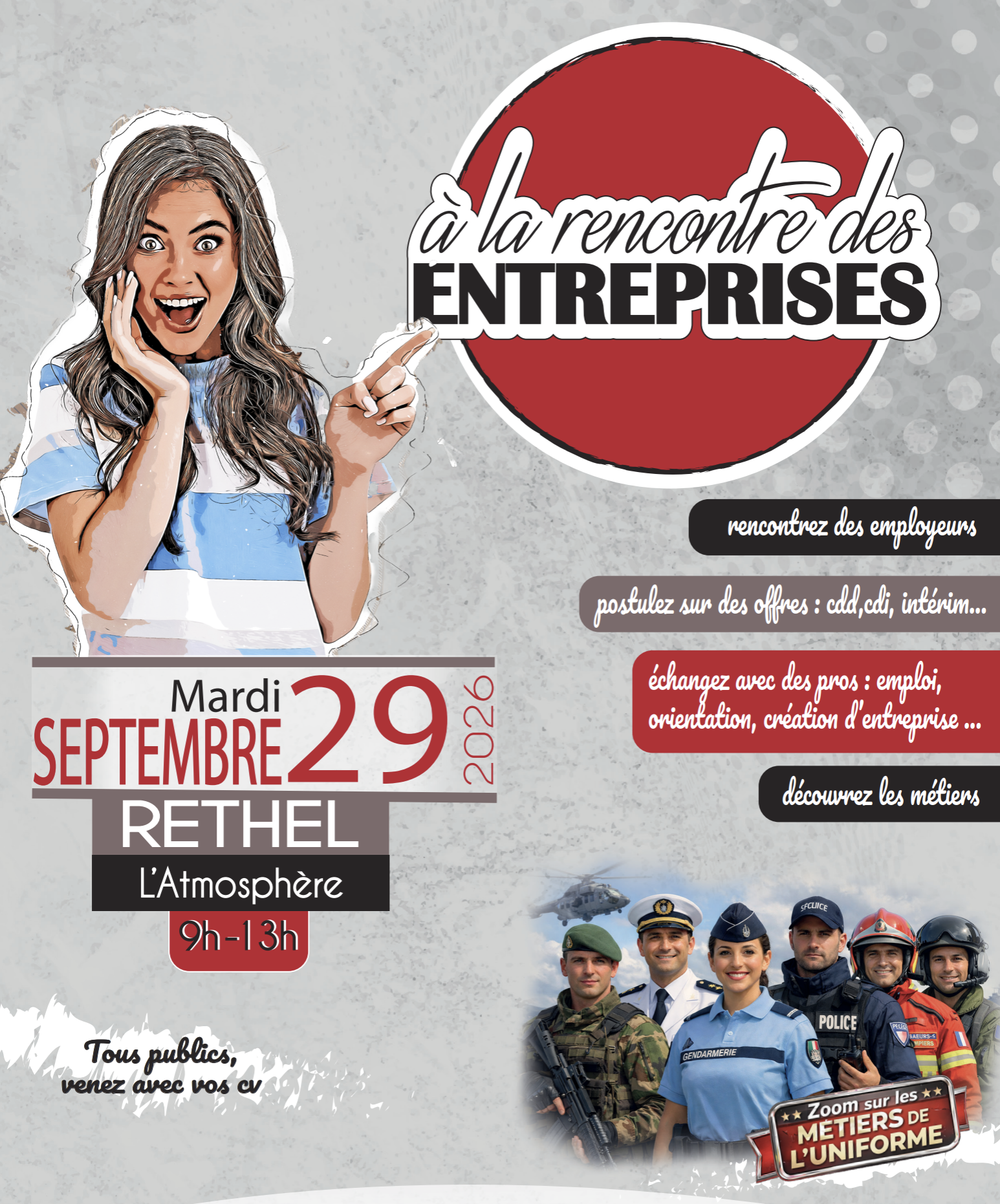 Affiche - Forum emploi à Rethel 29/09